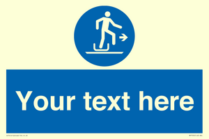 Custom Alighting from a toboggan to the right